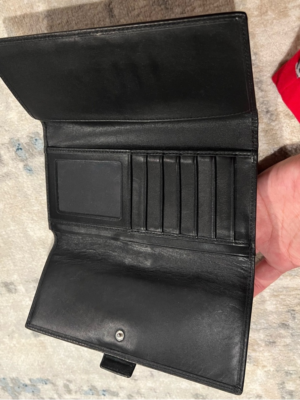 Coach SoHo Y2K Black Leather Trifold Wallet - Picture 6 of 9